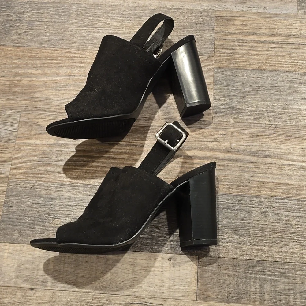 Madden Girl Hana black slingback heeled sandals | Size 7​ - Picture 4 of 10